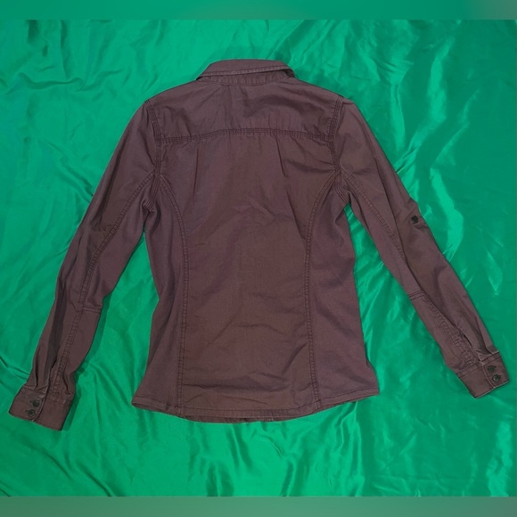 Carhartt Maroon Button Down Shirt size XS - Picture 3 of 10